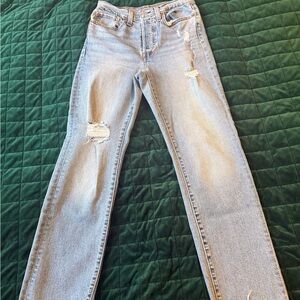 Levi's Light Blue Straight Leg Jeans